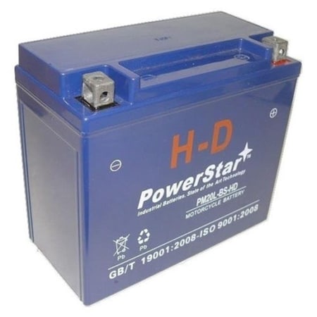 PowerStar PM20L-BS-HD-0140 1999 Harley Davidson FXST Softail Standard Battery